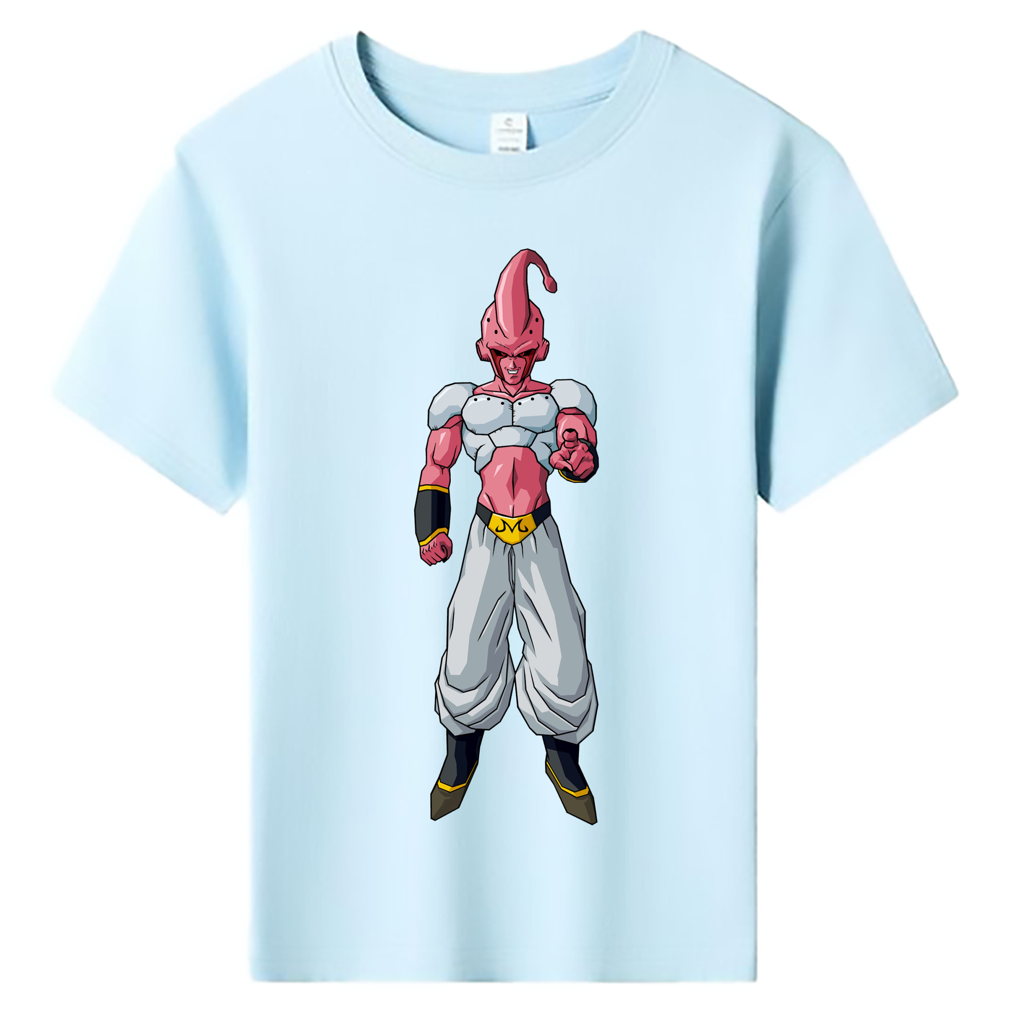 （画像用） ドラゴンボール 魔人ブウ DRAGON BALL Majin Buu 綿100％キッズTシャツ（フロントプリント）